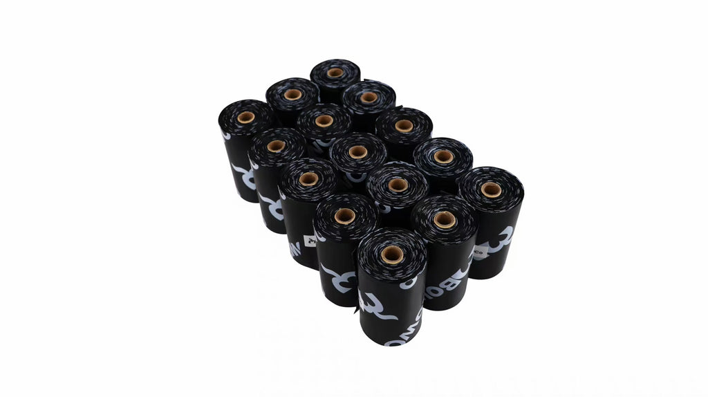 BowCo 300 Thick Poo Bags, plant-based home compostable poo bags