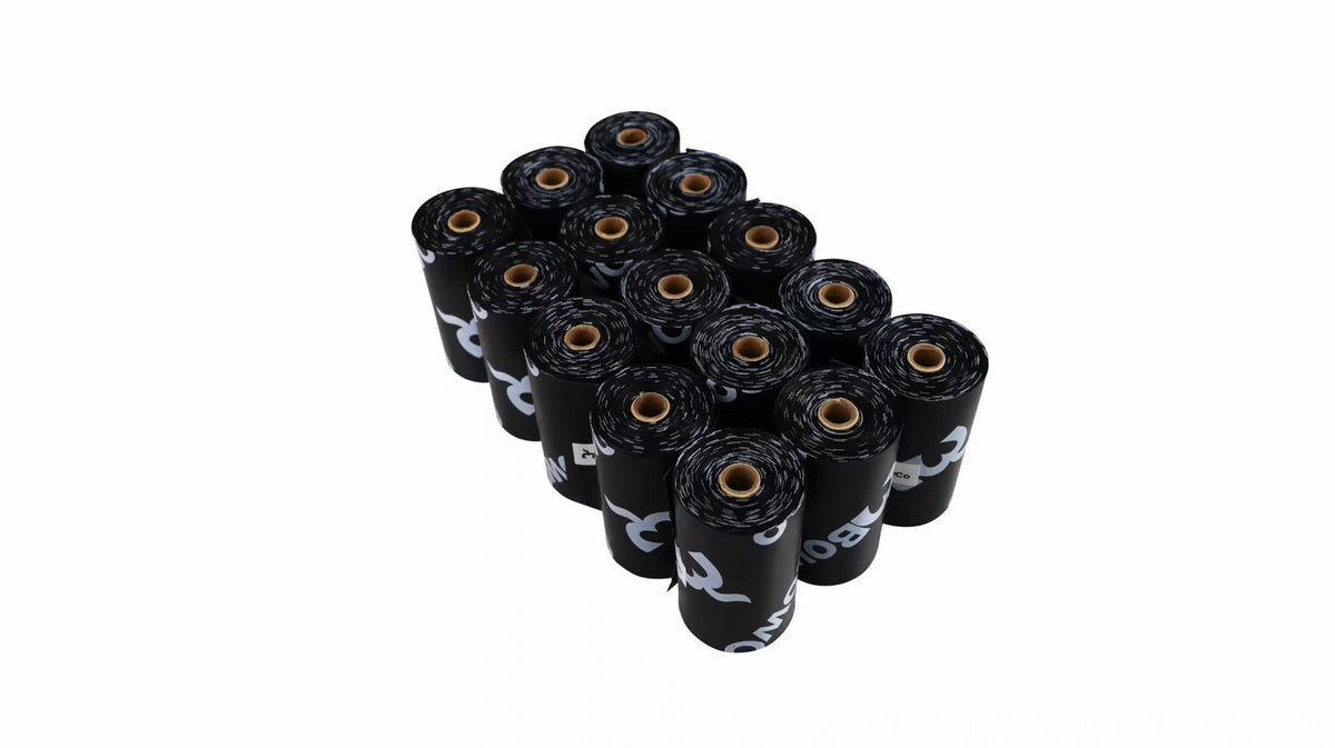 BowCo 300 Thick Poo Bags, plant-based home compostable poo bags